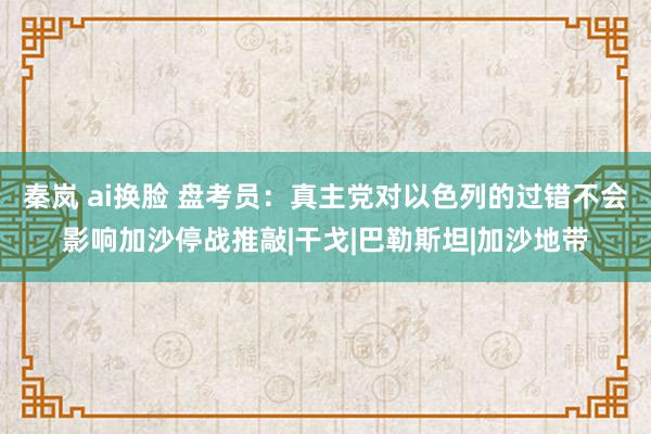 秦岚 ai换脸 盘考员：真主党对以色列的过错不会影响加沙停战推敲|干戈|巴勒斯坦|加沙地带